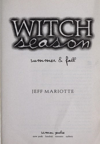 Witch Season: Summer and Fall