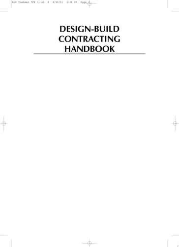 Design-Build Contracting Handbook