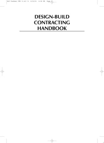 Design-Build Contracting Handbook