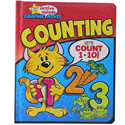 Active Minds Graphic Novel: Counting - Learn 123s with Cute Animals - Fun Seek and Find Activites - Early Math Skills for Preschool and Kindergarten Kids (Ages 2 and Up) (Active Minds Graphic Novels)