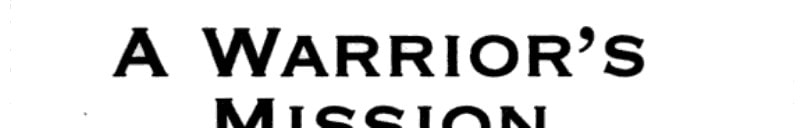 A Warrior's Mission: Colorado Confidential