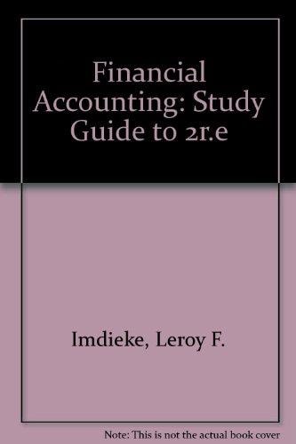 Financial Accounting, Study Guide