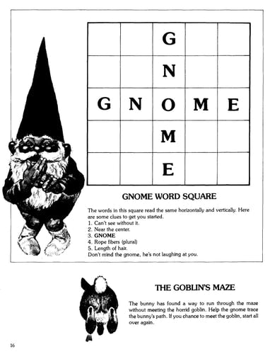 Gnomes games: Based on the book Gnomes