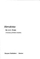 Herodotus (Twayne's World Authors Series)