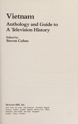 Vietnam: Anthology and Guide to a Television History