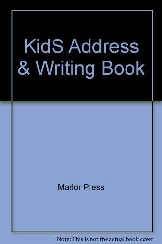 Kid's Address and Writing Book