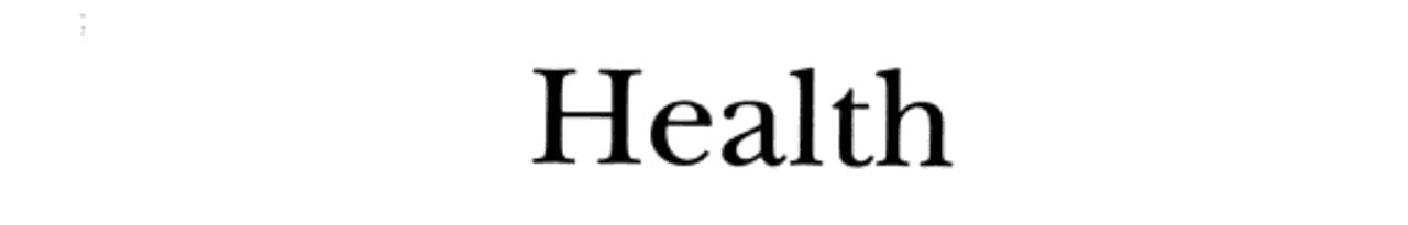 Health and Healing