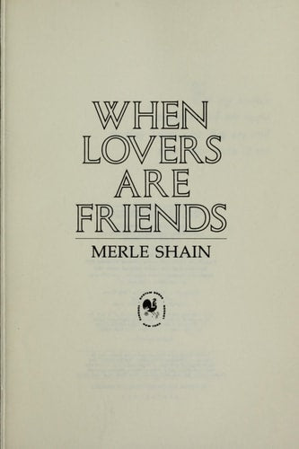 When Lovers Are Friends