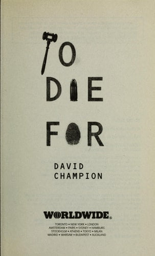 To Die for (A Bomber Hanson Mystery)