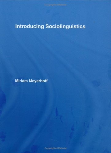 Introducing Sociolinguistics