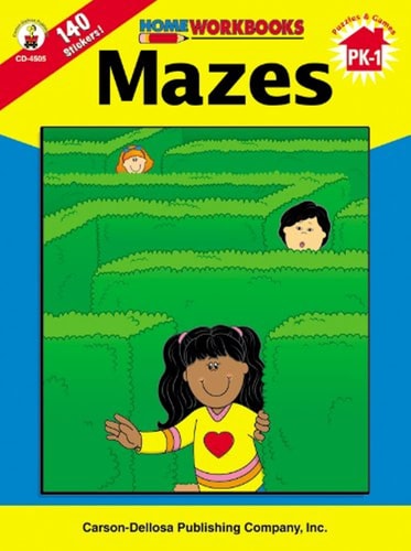 Mazes, Grades PK - 1 (Home Workbooks)