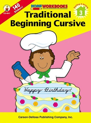 Traditional Beginning Cursive, Grade 3 (Home Workbooks)