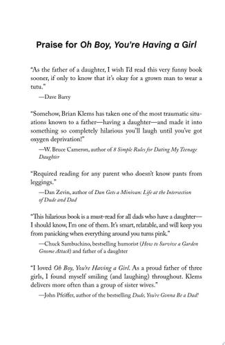 Oh Boy, You're Having a Girl: A Dad's Survival Guide to Raising Daughters