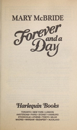 Forever And A Day (Harlequin Historical, No 294)