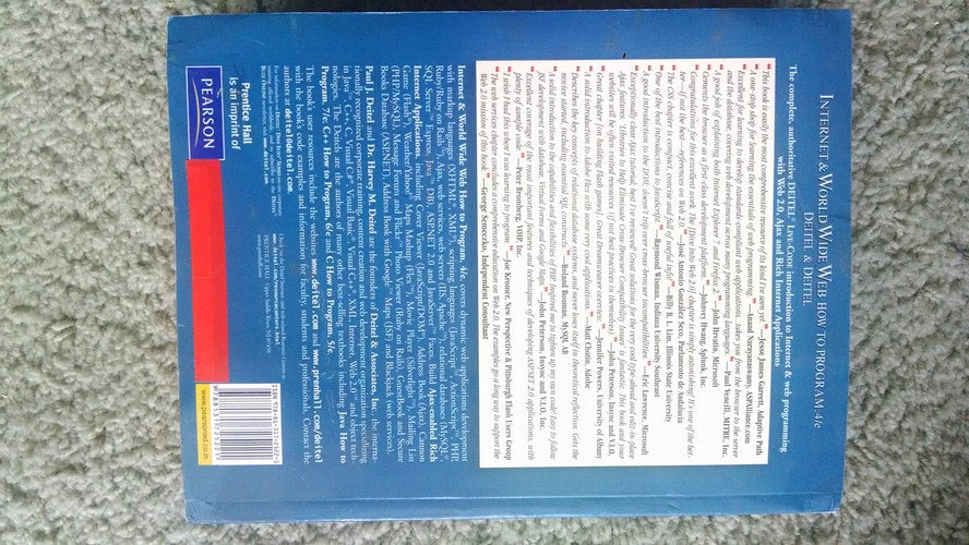 Internet & World Wide Web: How to Program (4th Edition)