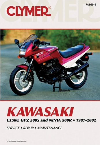 Kawasaki EX500, GPZ500S and Nina 500R 1987-2002 (CLYMER MOTORCYCLE REPAIR)