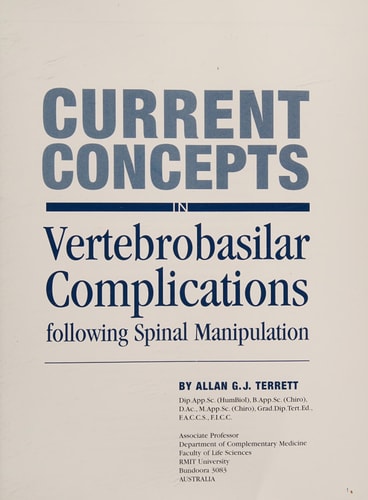 Current Concepts in Vertebrobasilar Complications following Spinal Manipulation