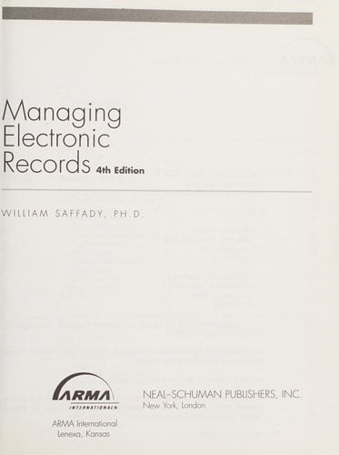 Managing Electronic Records