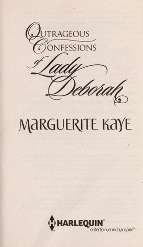 Outrageous Confessions of Lady Deborah