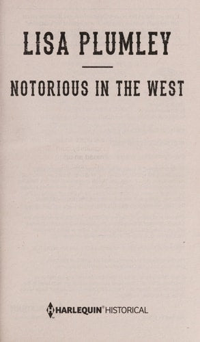 Notorious in the West (Harlequin Historical)