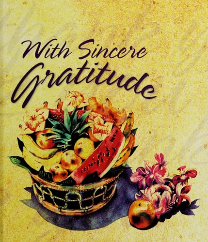 With Sincere Gratitude