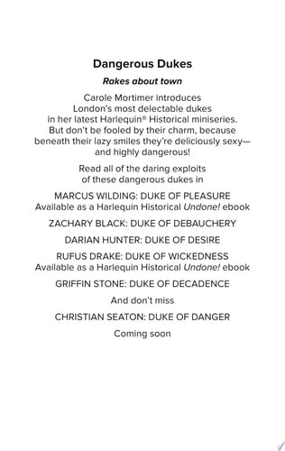 Griffin Stone: Duke of Decadence (Dangerous Dukes)