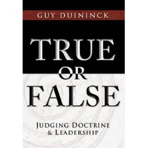 True or false: Judging doctrine and leadership