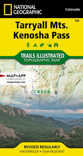 Tarryall Mountains, Kenosha Pass Map (National Geographic Trails Illustrated Map, 105)