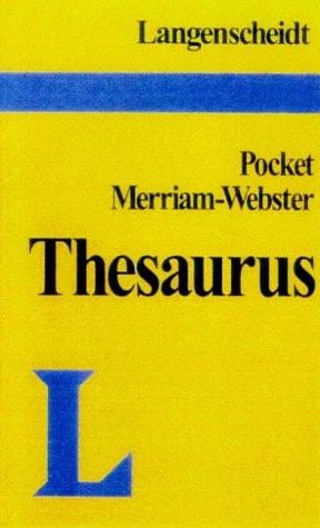 Langenscheidt's Merriam-Webster Pocket Thesaurus