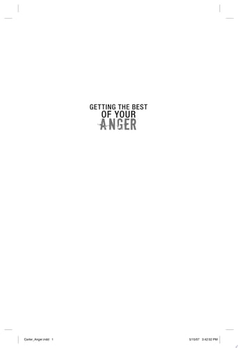 Getting the Best of Your Anger