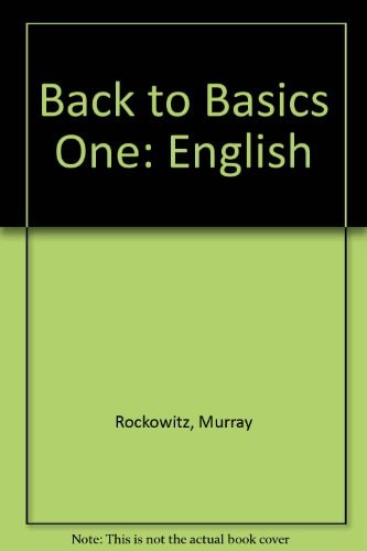 Back to Basics One: English