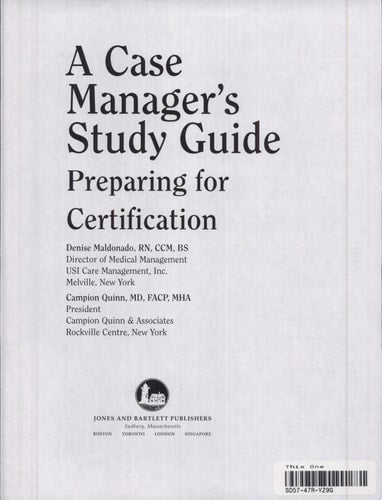 A Case Manager's Study Guide: Preparing for Certification
