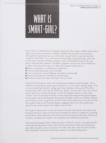 Making Smart Choices: Social and Emotional Skills for Adolescent Girls (School Counselor Resource Series)