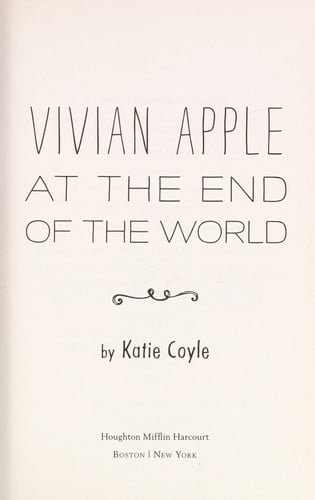 Vivian Apple at the End of the World