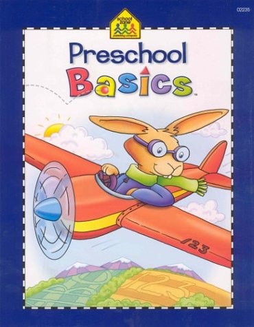 School Zone - Preschool Basics Workbook - 64 Pages, Ages 3 to 5, Colors, Numbers, Counting, Matching, Classifying, Beginning Sounds, and More (School ... Workbook Series) (Deluxe Edition 64-Page)