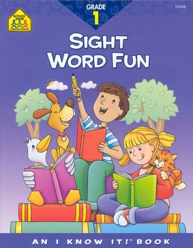 School Zone - Sight Word Fun Workbook - 64 Pages, Ages 6 to 7, 1st Grade, Word Recognition, Spelling, Letter Sounds, Context Clues, Categorizing, and More (School Zone I Know It!® Workbook Series)