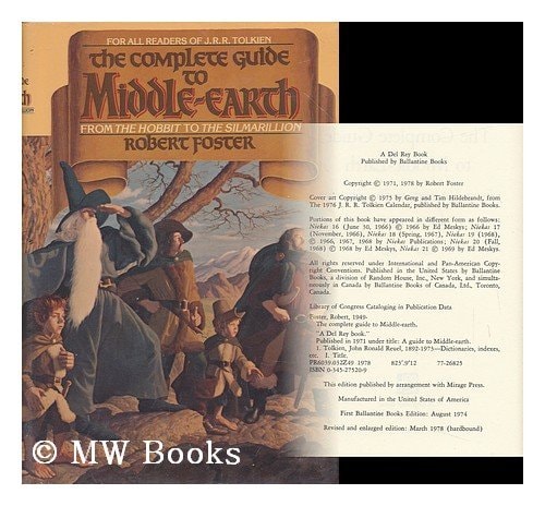 The complete guide to Middle-earth: From The hobbit to The Silmarillion