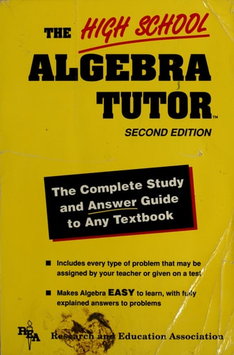 High School Algebra Tutor (High School Tutors Study Guides)