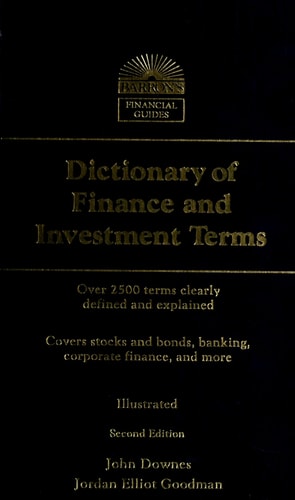 Dictionary of finance and investment terms (Barron's financial guides)
