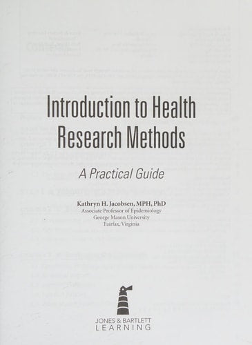 Introduction To Health Research Methods: A Practical Guide