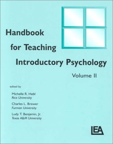 Handbook for Teaching Introductory Psychology