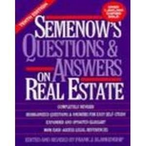 Semenow's Questions and Answers on Real Estate