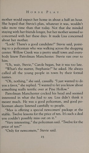 Horse Play (Saddle Club, 7)