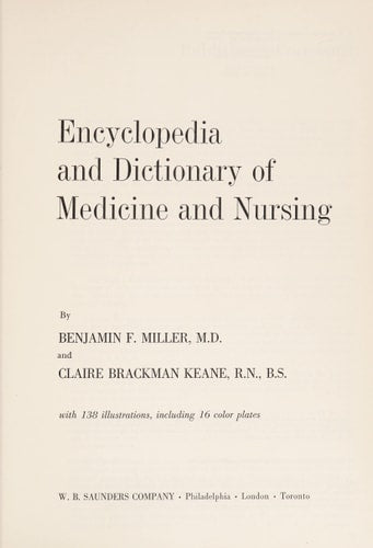 Encyclopedia and Dictionary of Medicine and Nursing