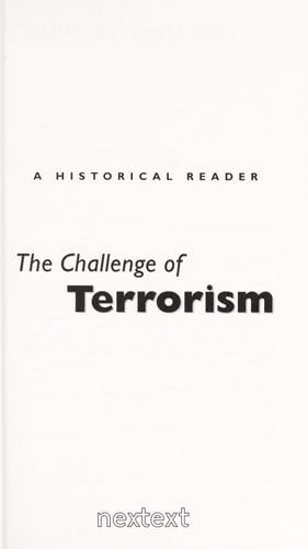 Nextext Historical Readers: Student Text The Challenge of Terrorism