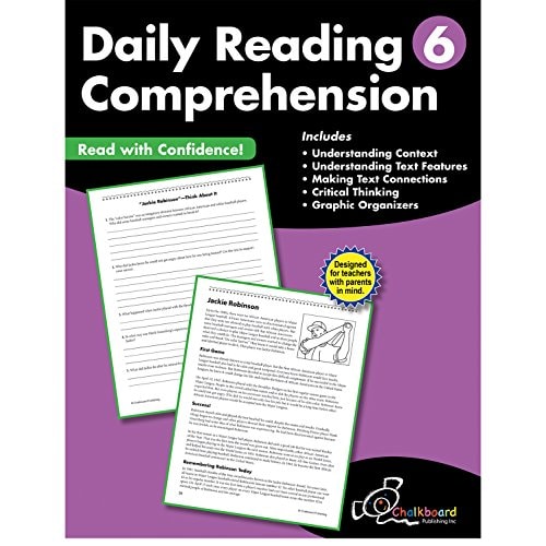 Daily Reading Comprehension Grade 6 (Chalkboard Publishing Workbooks)