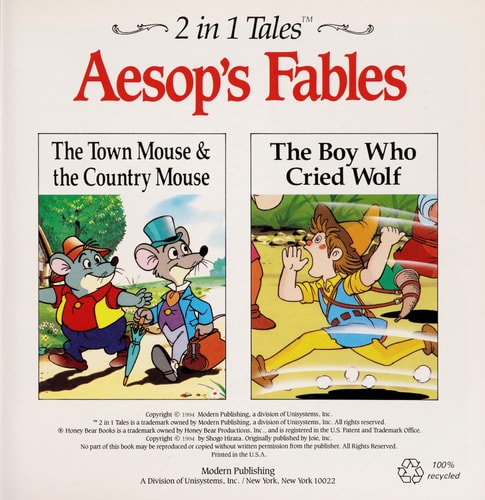 Aesop's Fables The Town Mouse & the Country Mouse/The Boy Who Cried Wolf