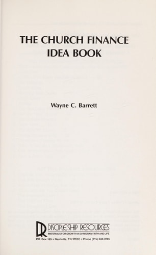 Church Finance Idea Book
