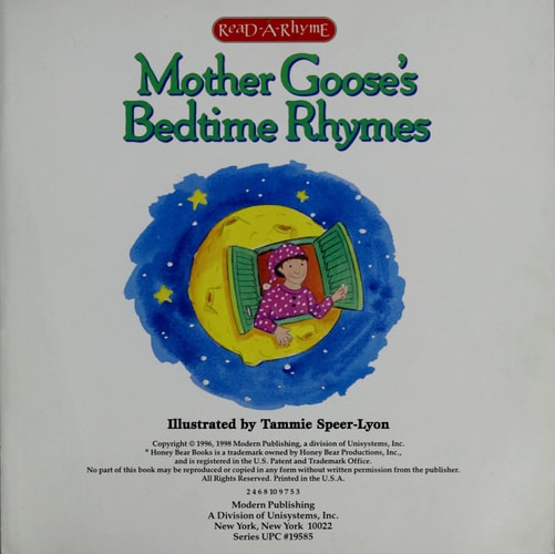 Mother Goose's Bedtime Rhymes (Read-A-Rhyme Ser.)