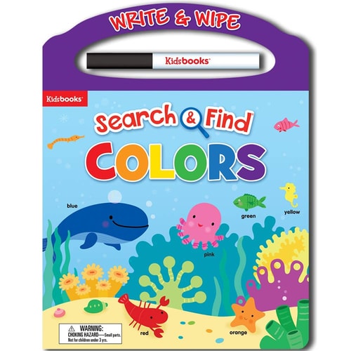 Wipe Clean: Search and Find Colors Early Learning Activity Colours Book
